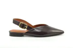 Babouche bordo leren slingbacks