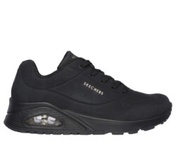 Skechers zwarte sneakers met goud