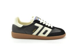 Back 70 zwarte sneakers met creme