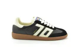 Back 70 zwarte sneakers met creme