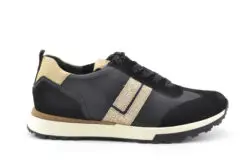 Paul Green zwarte sneakers met goud