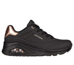 Skechers zwarte sneakers met goud