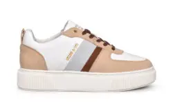 Cycleur de luxe lage sneakers Panache white/beige/blu blush