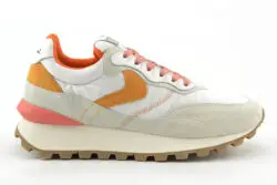 Voile Blanche luxe sneakers wit-oranje