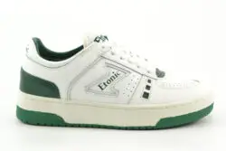 Etonic wit leren sneakers met groen
