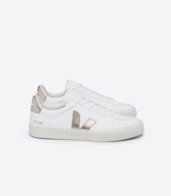 Veja witte sneakers met goud