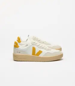 Veja V90 sneakers wit-oker geel