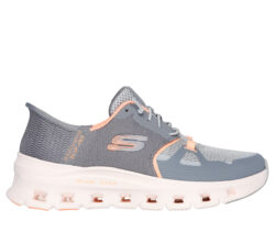 Skechers slip-in sneakers grijs-oranje