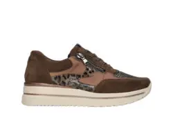 Waldlaufer bruine sneakers met rits K