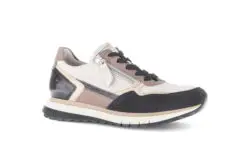 Gabor beige combi sneakers met rits H