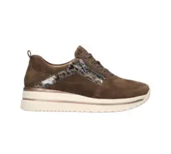 Waldlaufer bruine sneakers met rits K