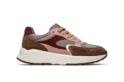Xsensible sneakers bruin-roze-bordo G