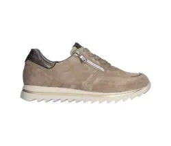 Waldlaufer beige suede sneakers met rits H