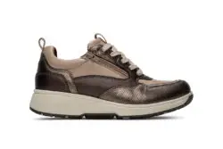 Xsensible taupe sneakers met rits HX