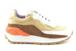 Voile Blanche lage sneakers Pixie beige-bruin-oranje