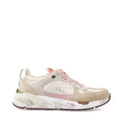Premiata luxe sneakers beige-roze