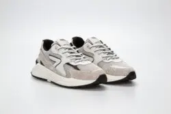 Hub beige sneakers met combinatie