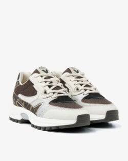 Via Vai sneakers bruin-creme