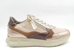 DL Sport beige sneakers met rits