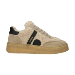 Blackstone beige sneakers wol/suede