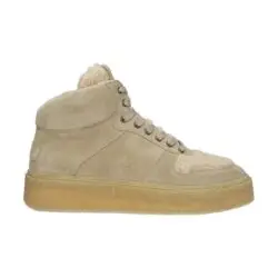 Blackstone beige mid sneakers wol