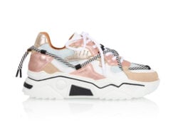 DWRS chunky sneakers rosé goud-denim