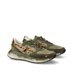 Premiata sneakers Lauryn groen-panter
