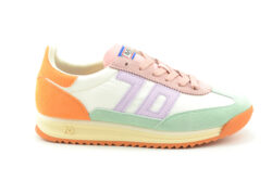Back 70 retro sneakers groen-lila-oranje