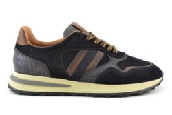 Giorgio donkerblauw suede sneakers