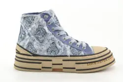 Rebecca White mid sneakers jeans-glitters