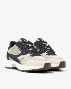Via Vai beige sneakers met blauw