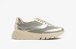 Unisa sneaker goud perforatie