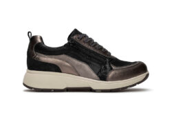 Xsensible zwarte sneakers met zilver HX