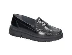 Waldlaufer zwarte mocassins lak