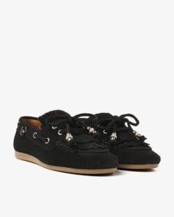 Via Vai zwart suede bootschoenen