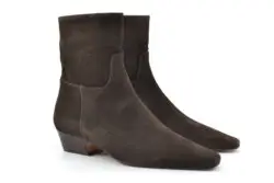 Toral bruin suede enkellaarzen