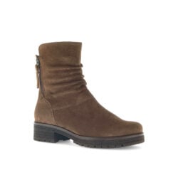 Gabor bruin suede enkellaarzen