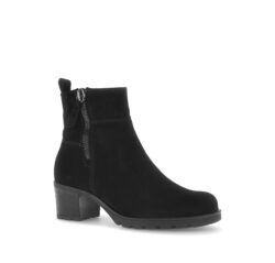 Gabor zwart suede enkellaarzen G