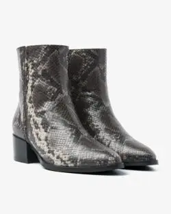 Via Vai enkellaarsjes met snakeprint