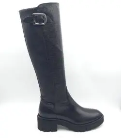 DL Sport zwarte leren paardrijlaarzen