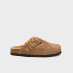 Scholl muilen taupe suede/wol