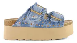 Colors of California denim slippers