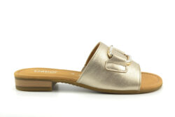 Gabor goudkleurige slippers