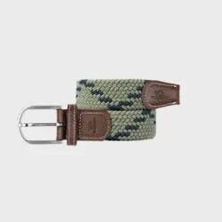Billy Belt eleastische herenriem groen combi