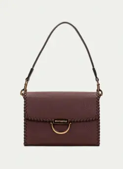 Hispanitas bruine leren schoudertas