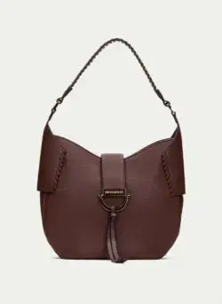 Hispanitas bruin leren schoudertas