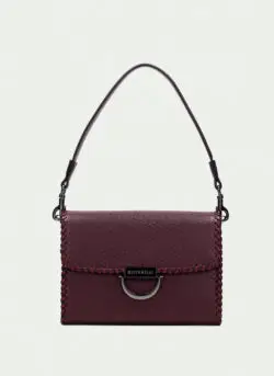 Hispanitas bordo leren schoudertas