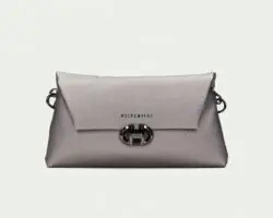 Hispanitas oud-zilver leren schoudertas