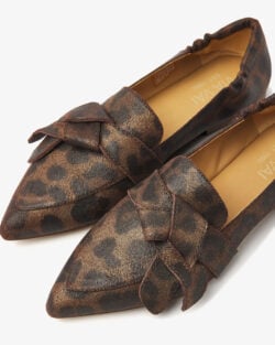 Via Vai loafers met leopardprint