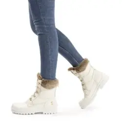 Panama Jack winterlaars  wit leer